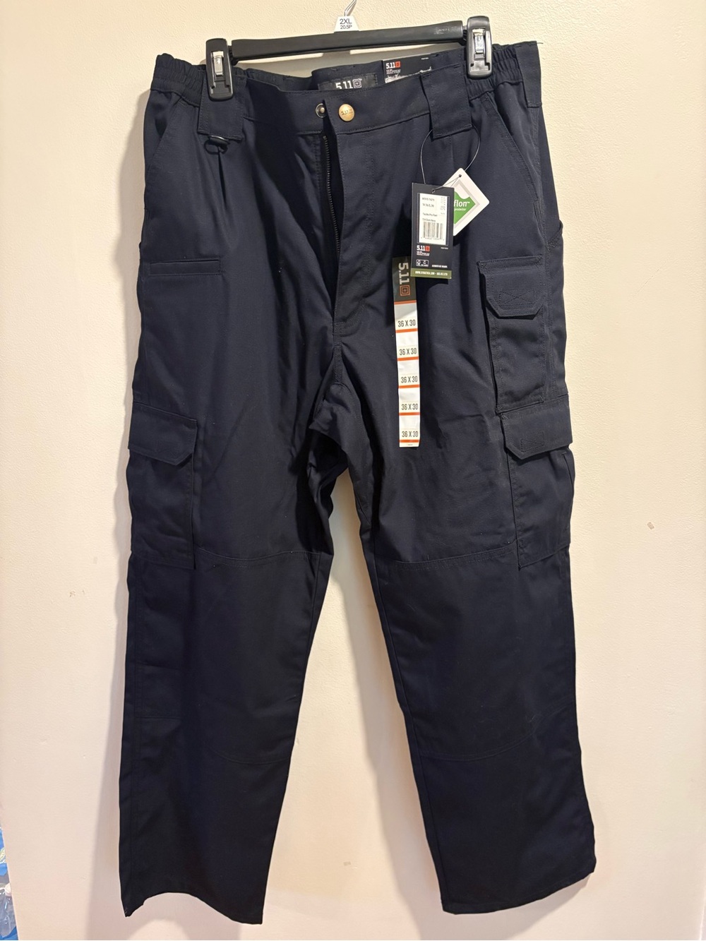 5.11 Men’s Regular Fit Tactical Pro Pants Dark Navy Blue Cargo Pants 36X30